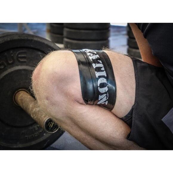 WOD Nation Muscle Floss Bands Recovery Band 1 Pack-Heavy W/ Carrying Bag, Black - Picture 4 of 7